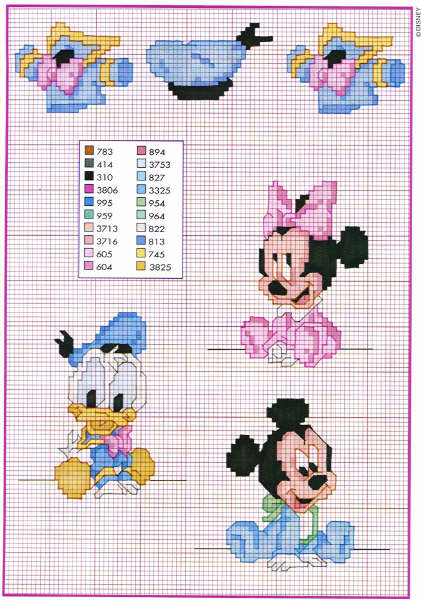 Disney baby Mickey Mouse and Minnie