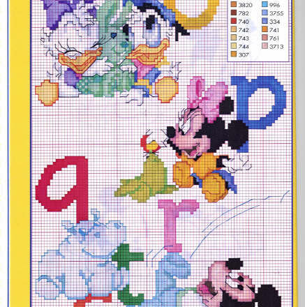 Disney baby cross stitch alphabet (1)