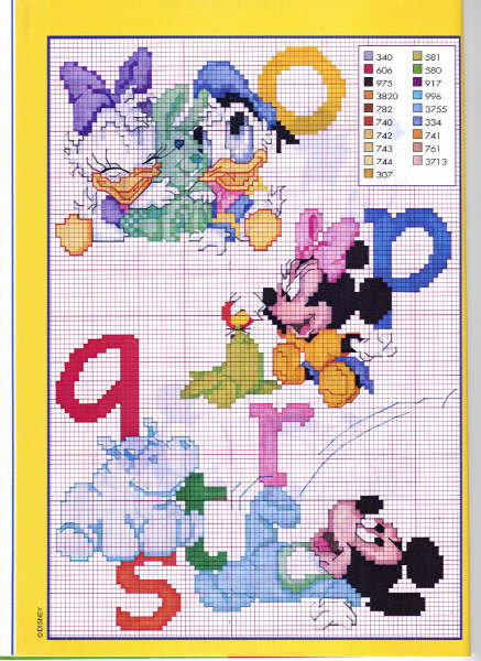Disney baby cross stitch alphabet (1)