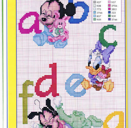 Disney baby cross stitch alphabet (2)