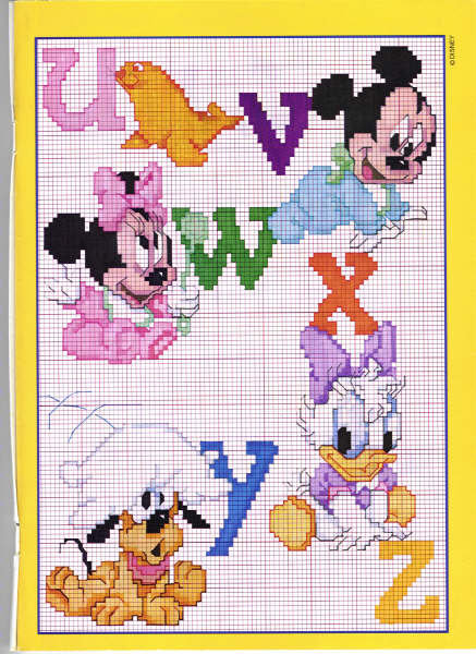 Disney baby cross stitch alphabet (3)