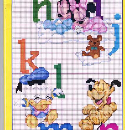 Disney baby cross stitch alphabet (4)