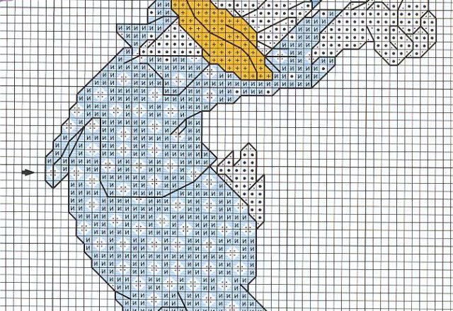 Disney characters in pajamas cross stitch (2)