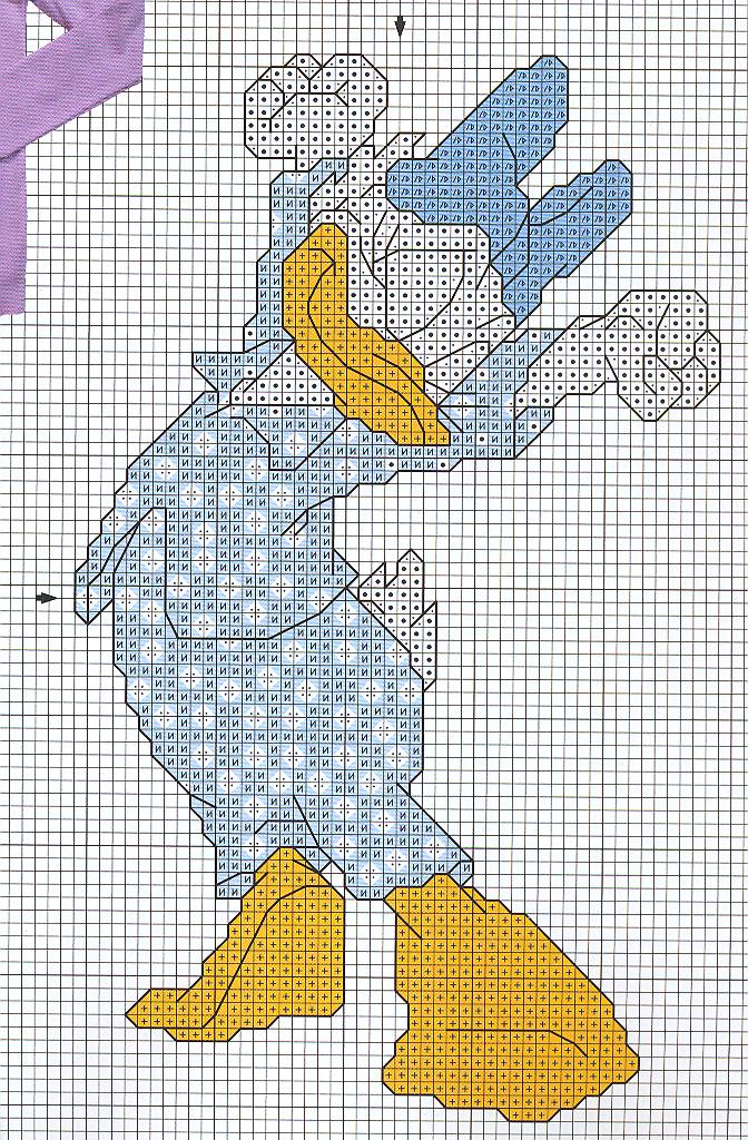 Disney characters in pajamas cross stitch (2)