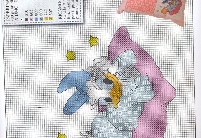 Disney characters in pajamas cross stitch (4)