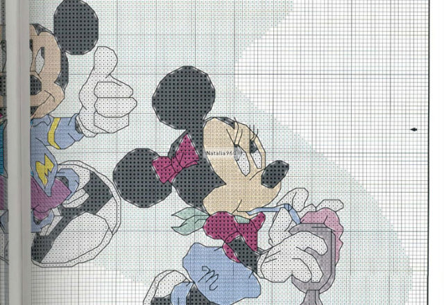 Disney couples cross stitch patterns love (4)