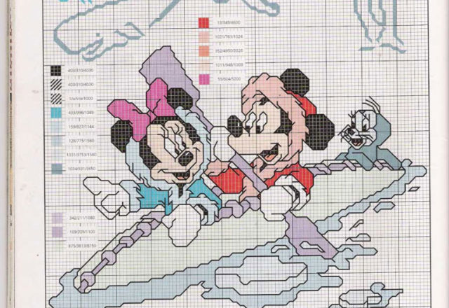 Disney couples cross stitch patterns love (6)