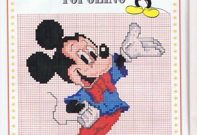 Disney happy Mickey Mouse cross stitch pattern