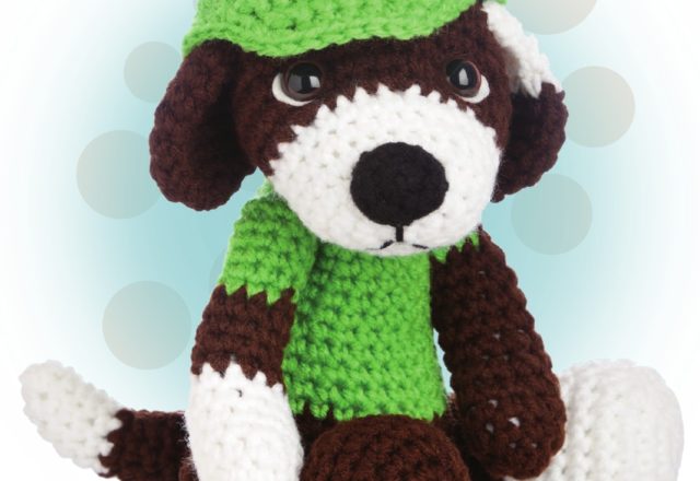 Dog with green hat amigurumi pattern(2)