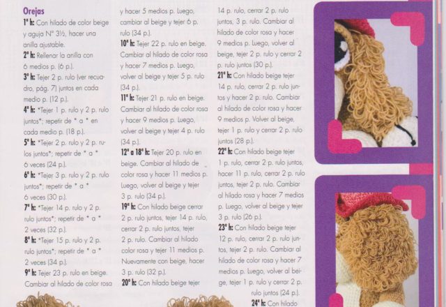 Dog with hat amigurumi pattern 1 (4)