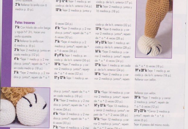 Dog with hat amigurumi pattern 1 (5)