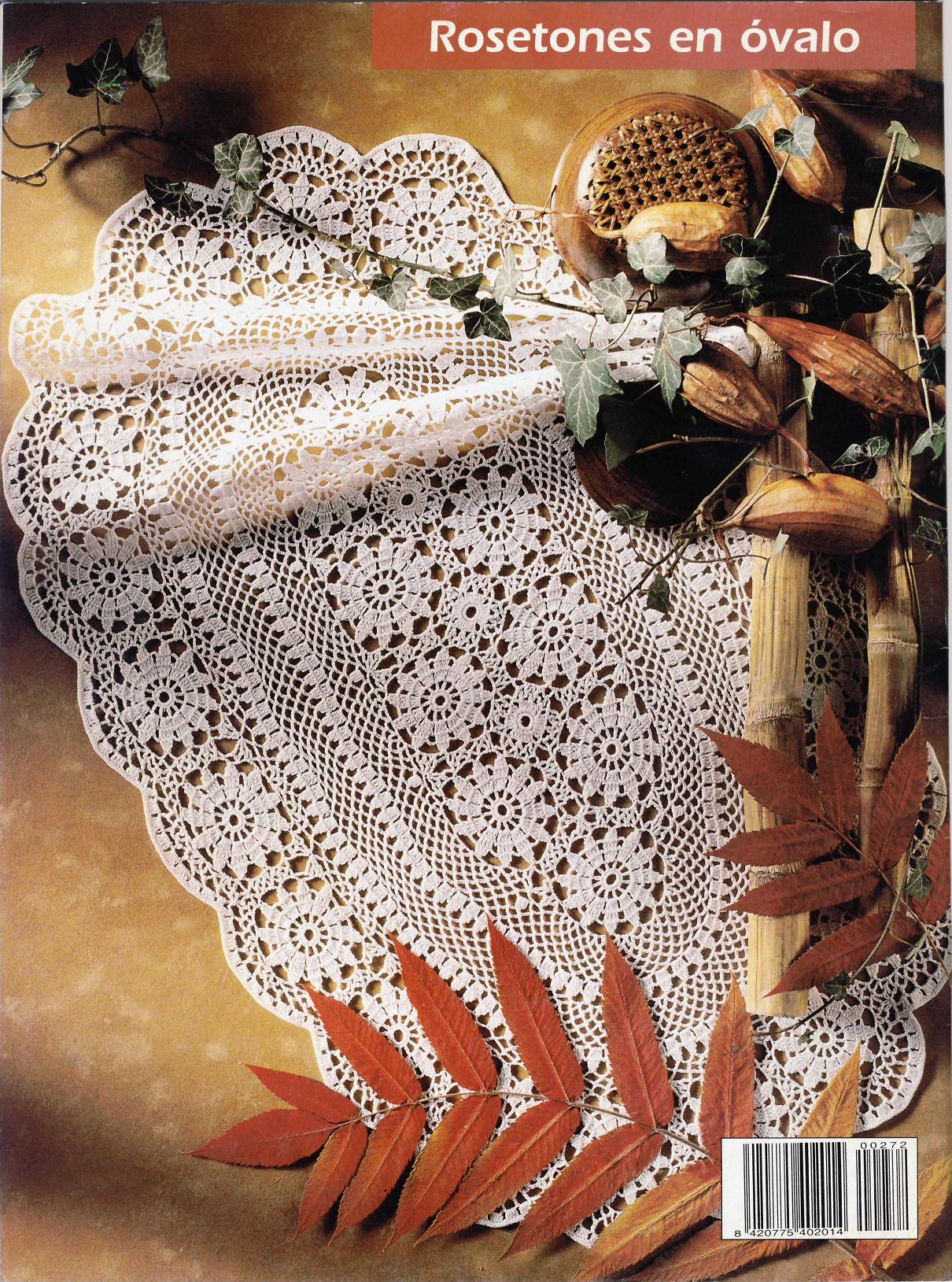 Doily oval flowers and bows (1)