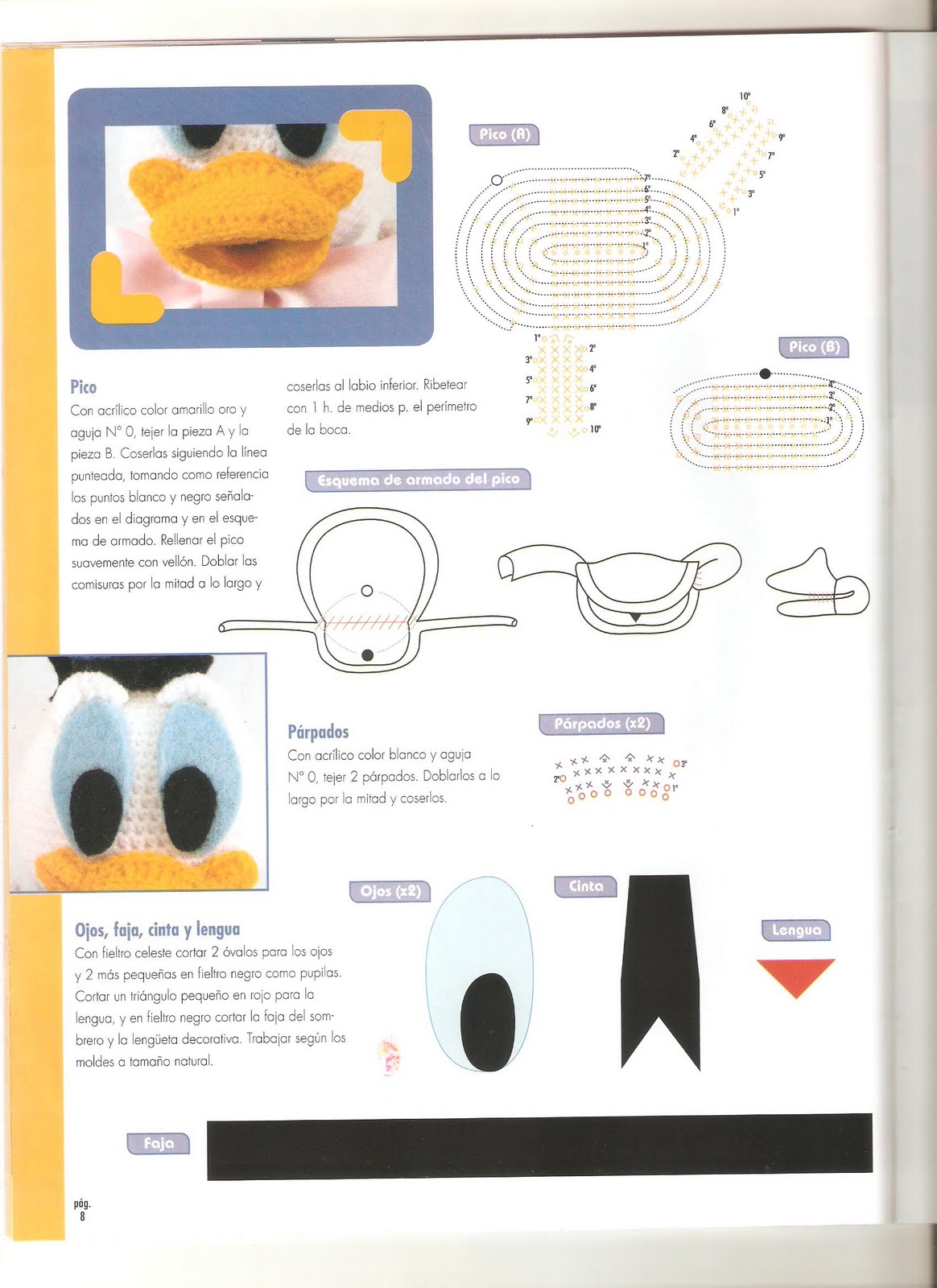 Donald Duck amigurumi pattern 1 (2)
