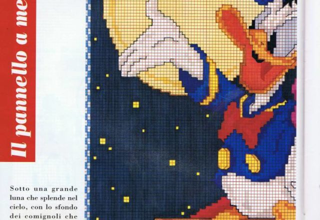 Donald Duck and Daisy Duck Moonlight pattern (1)