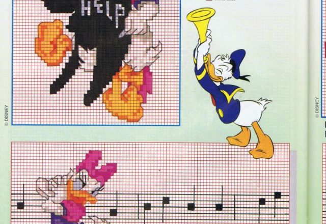 Donald Duck and Daisy Duck dancing