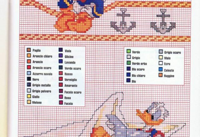 Donald Duck relaxes on the boat