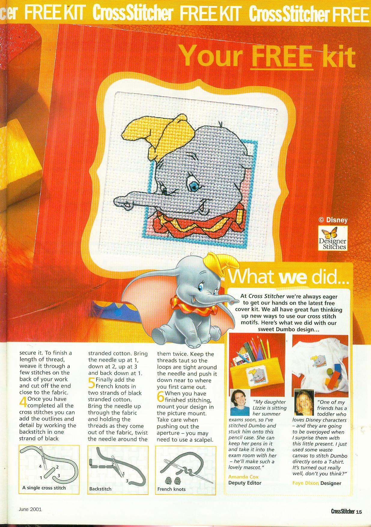 Dumbo cross stitch pattern 50 x 50 stitches (1)