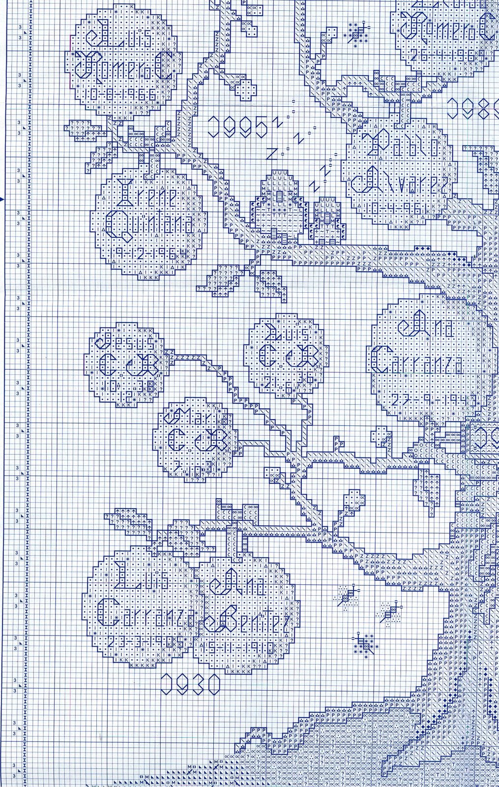 Elaborated cross stitch family tree (7)