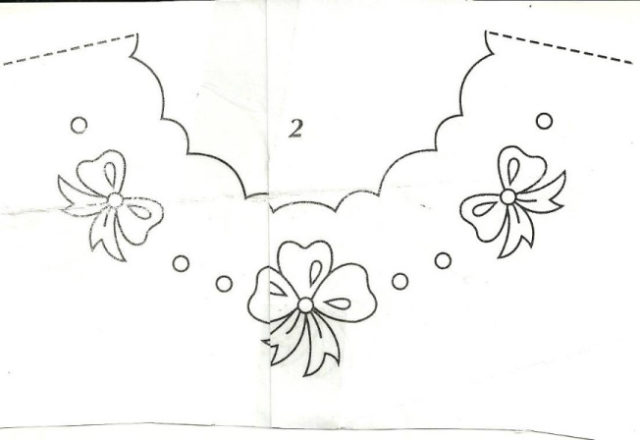 Embroidery design little shirt of luck with bows