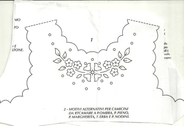 Embroidery design little shirt of luck with flowers