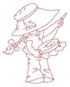 Embroidery design the little embroiderer