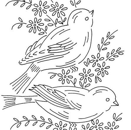 Embroidery designs birds