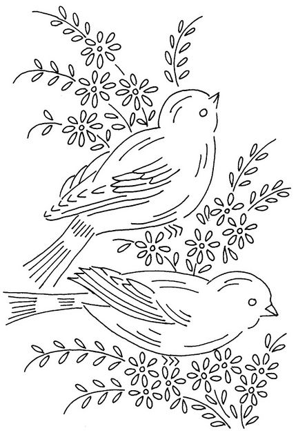 Embroidery designs birds