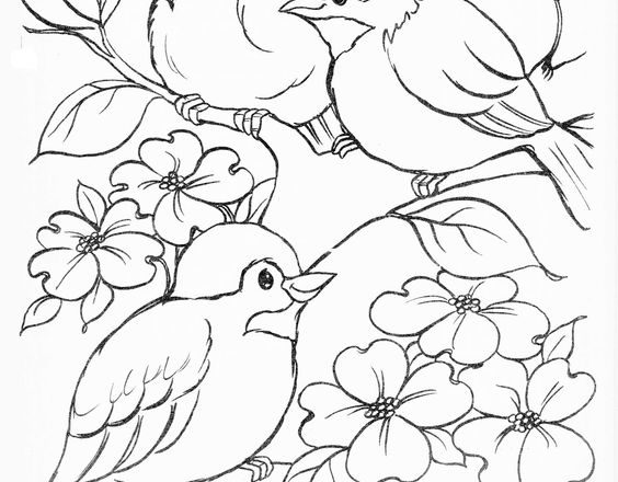 Embroidery designs sparrows
