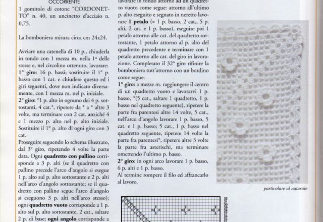 Favor square doily with flowers relief (2)