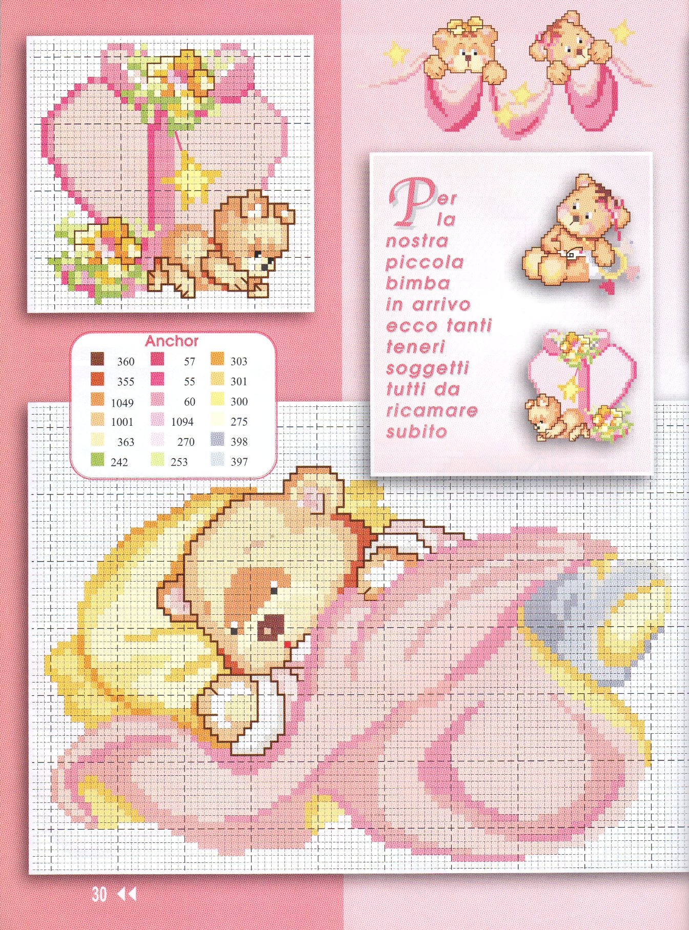 Female teddy bear sleeping with a rattle (1)