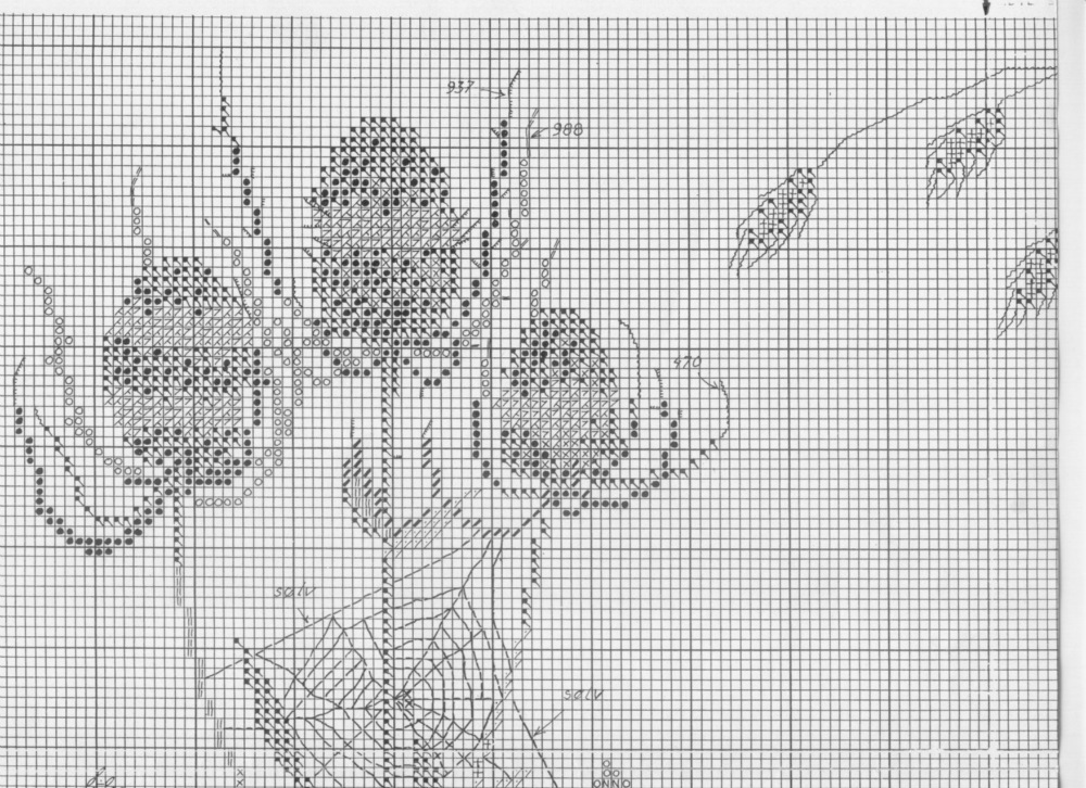 Field floral cross stitch pattern (4)