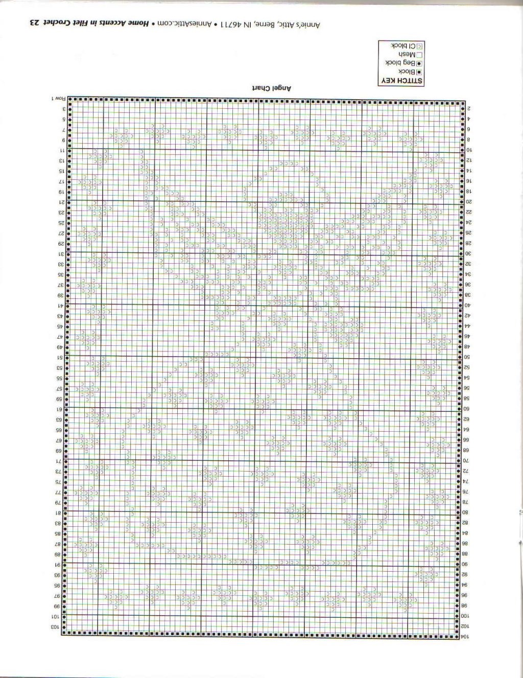 Filet baby blanket angel and hearts (2)