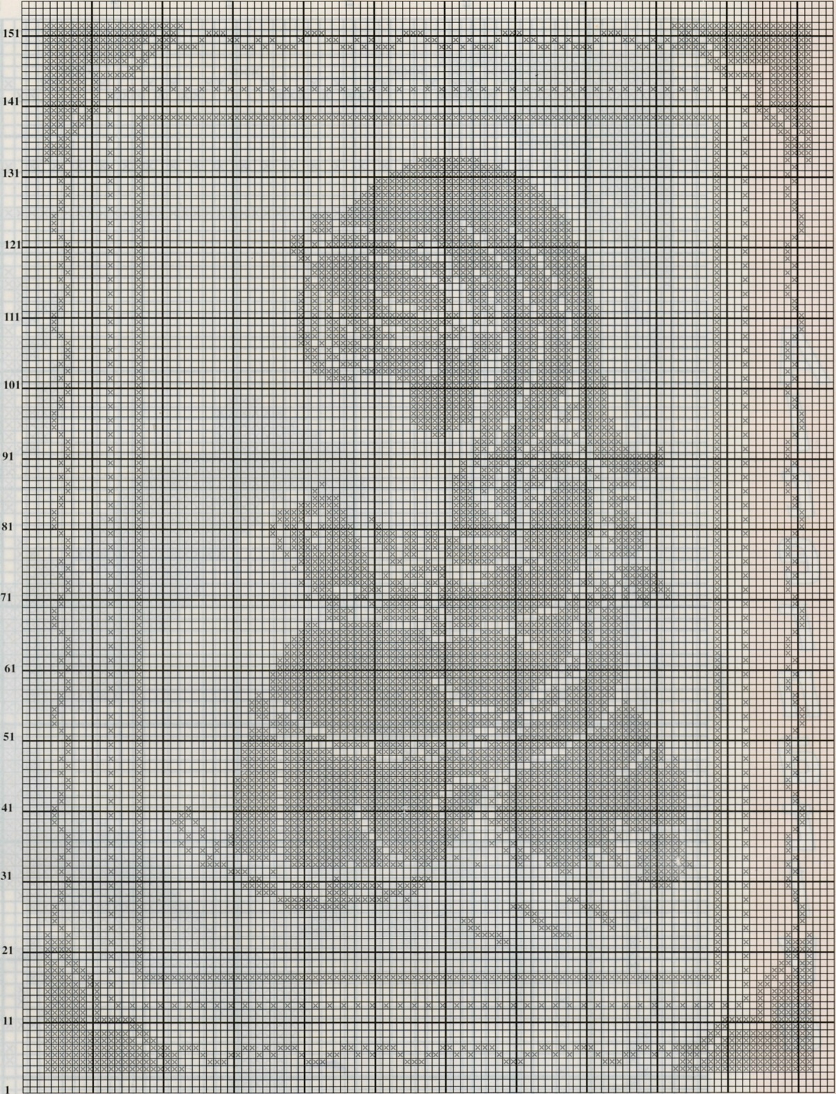 Filet baby blanket with girl