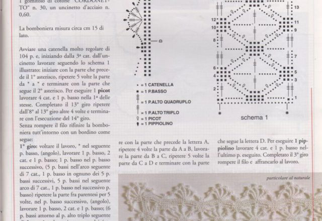 Filet crochet favor square doily (2)
