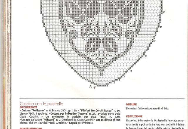 Filet hearts Cushions (3)