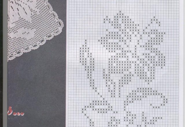 Filet lilies table runner (2)