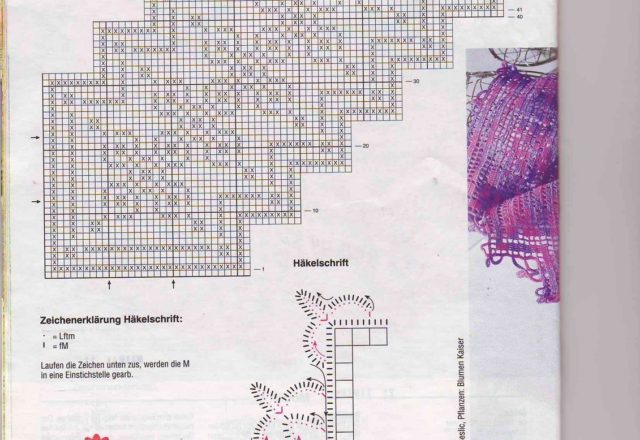 Filet table runner with tips (2)