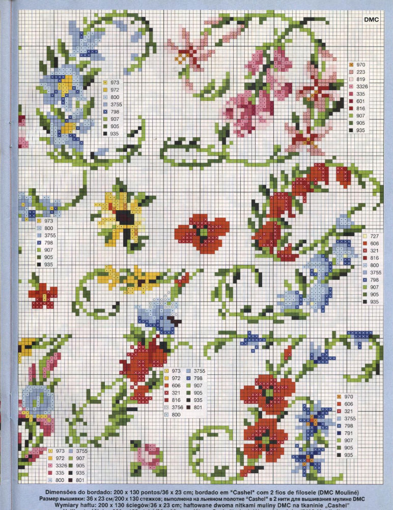 Floral alphabet cross stitch (2)
