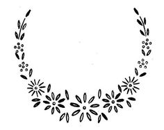 Flower necklace free embroidery design