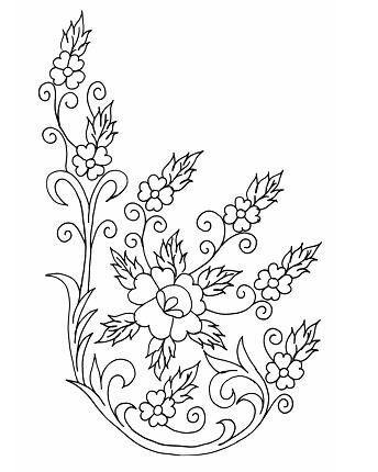 Flowers free hand embroidery design (2)
