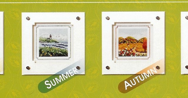 Four seasons cross stitch paintings (1)