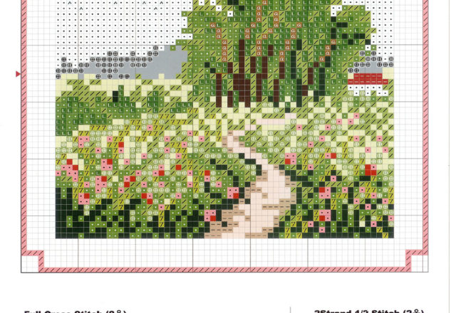 Four seasons cross stitch paintings (5)