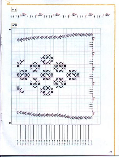 Free crochet filet pattern cake cover with roses and grapes (5)