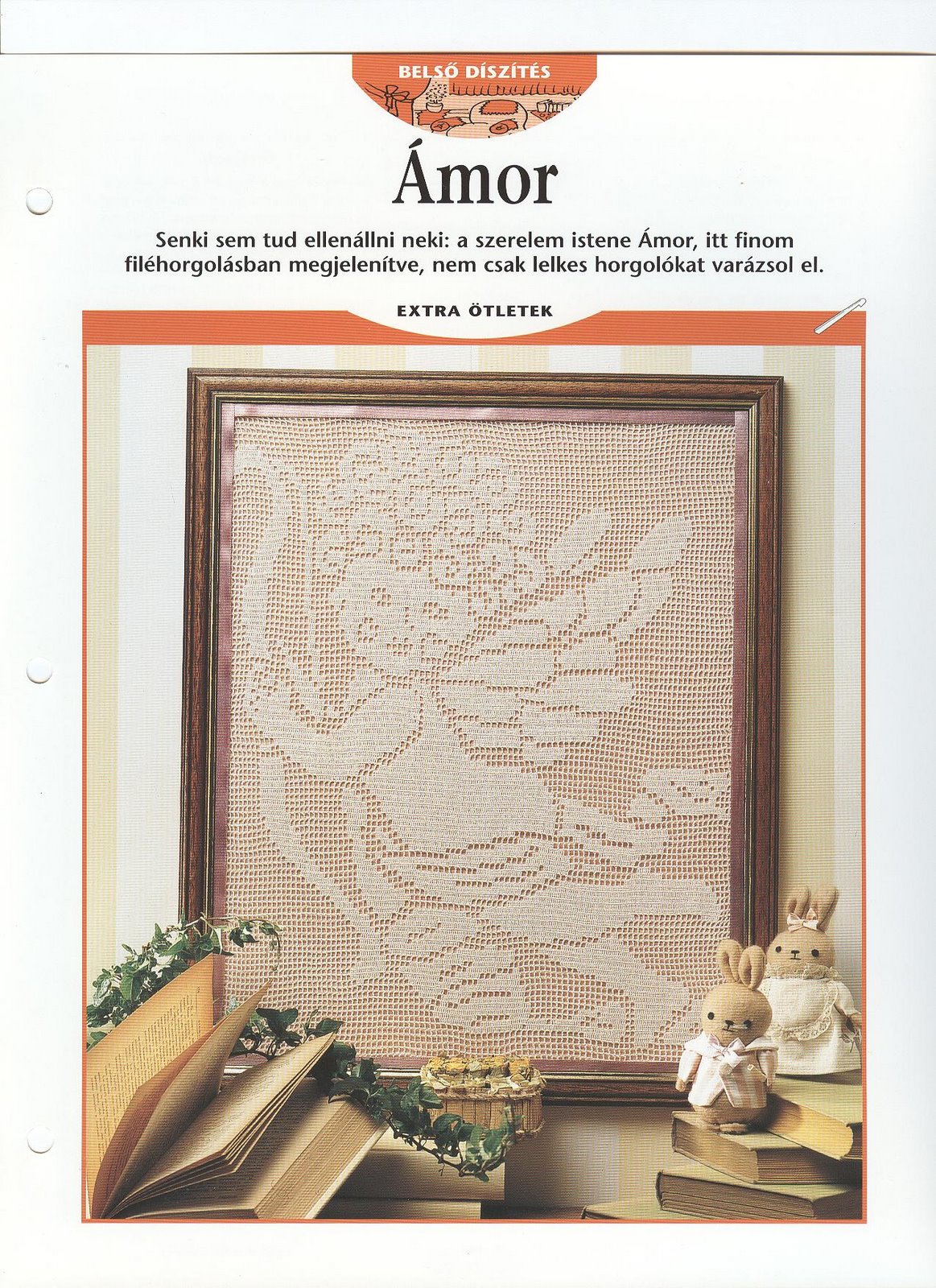 Free crochet filet pattern home painting with an Angel (1)