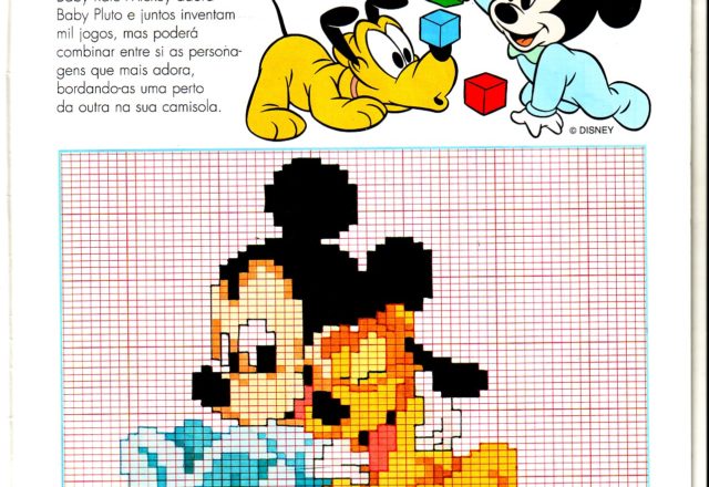 Free cross stitch patterns Baby Disney