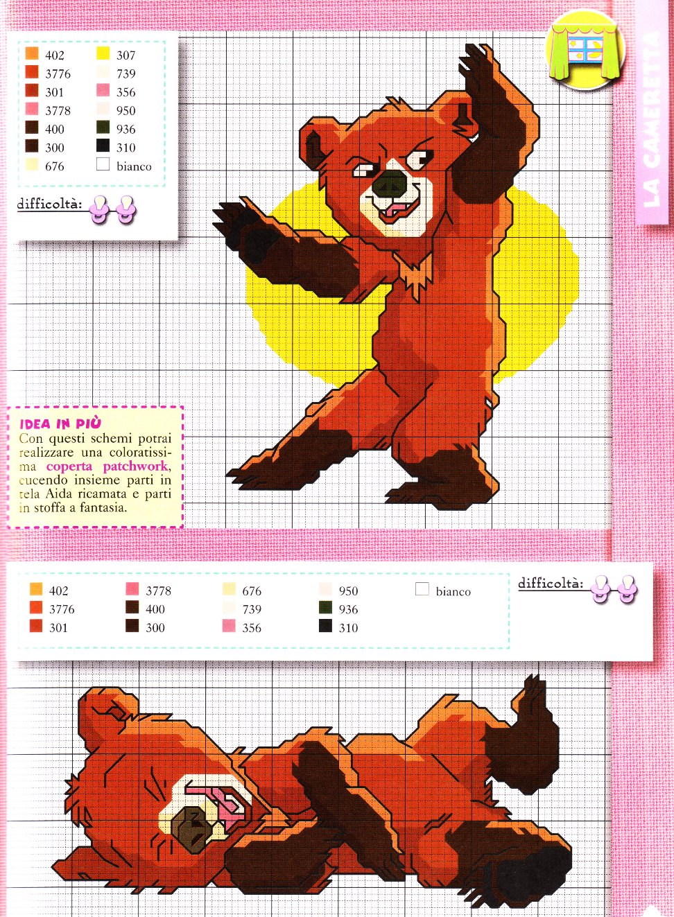 Free cross stitch patterns Brother Bear (3)
