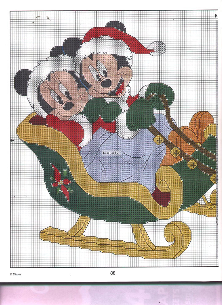 Free cross stitch patterns Disney Christmas (3)