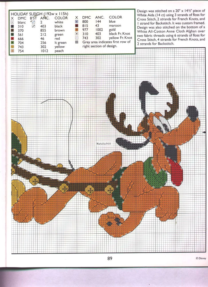 Free cross stitch patterns Disney Christmas (4)