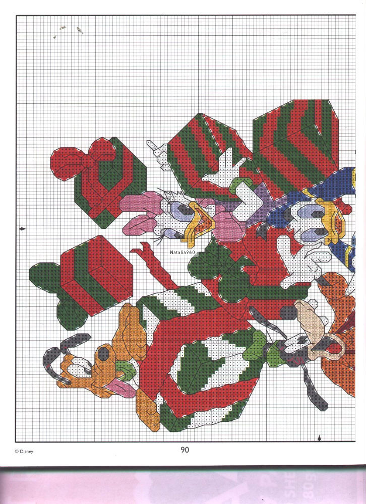 Free cross stitch patterns Disney Christmas (5)