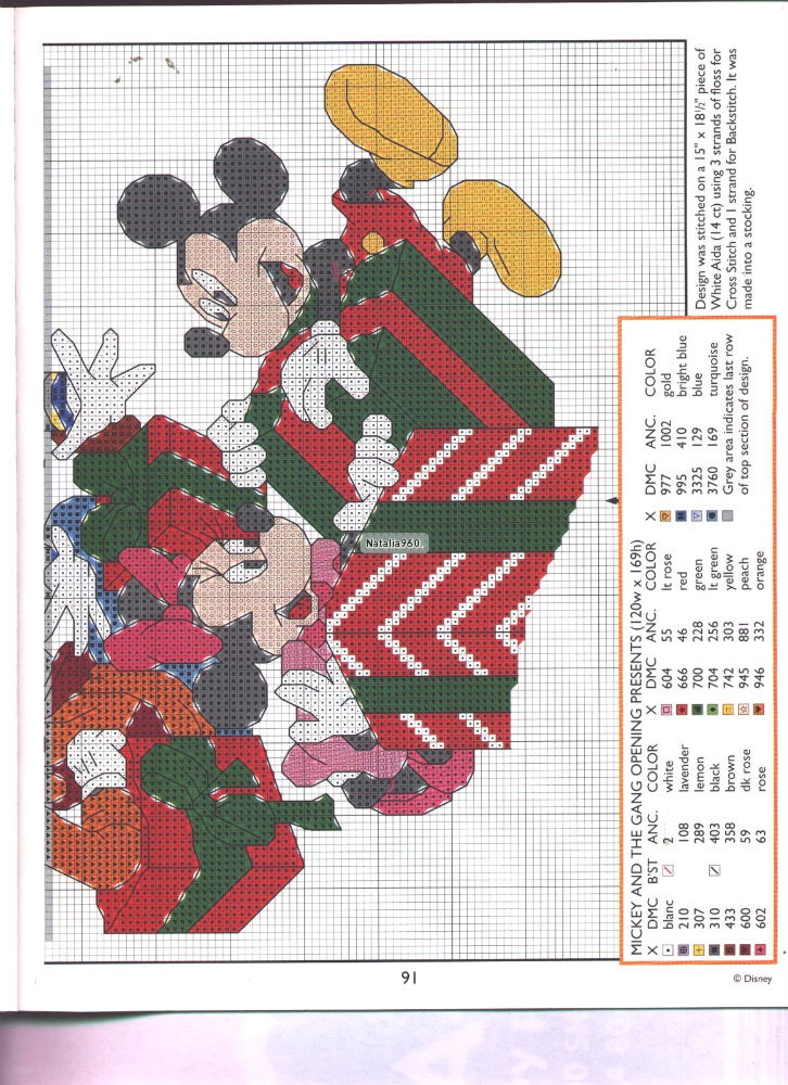 Free cross stitch patterns Disney Christmas (6)